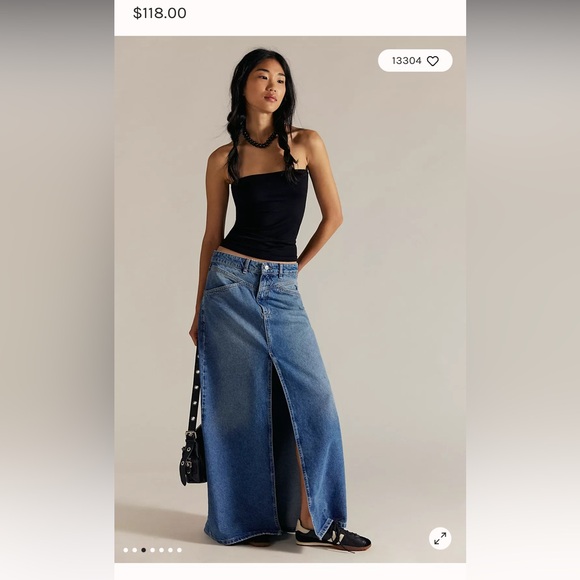 We The Free Dresses & Skirts - We The Free Come As You Are Denim Maxi Skirt